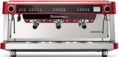 Кофемашина рожковая автоматическая NUOVA SIMONELLI NUOVA AURELIA VOL XT 3GR V 380 V RED+PID+HIGH GROUPS+LED+GROUP DISPLAY