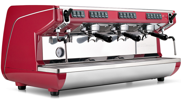 Кофемашина рожковая автоматическая NUOVA SIMONELLI APPIA LIFE 3GR V 220V RED+HIGH GROUPS+ECONOMIZER