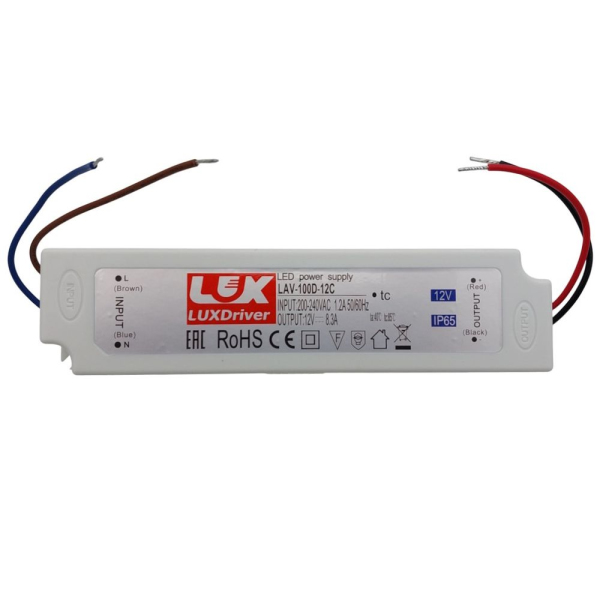 Блок питания 220/12V 100W 8,3A IP67 влагозащищенный