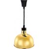 Лампа-мармит подвесная, абажур D290мм золотой, регулир.шнур чёрный