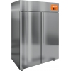 Шкаф холодильный, 1200л, 2 двери глухие, 6 полок, ножки, 0/+10C, дин.охл., нерж.сталь