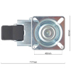 Колесо двойное поворотное с тормозом D=50MM Площадка ROBOLABS 24845