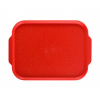 Поднос столовый с ручками L 45см w 35,5см прямоугольный, полистирол красный
