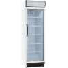 Шкаф холодильный,  372л, 1 дверь стекло, 5 полок, ножки, +1/+10С, дин.охл., белый, R600a, нижний агрегат, канапе