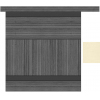 Панель декоративная для салат-бара ШС Filin, боковая, без полки, М. Силк Крем (MST51946), 2 элемента
