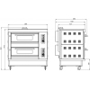 Печь для хлеба газовая подовая GRILL MASTER ШЖГ/2 (с пароувлажнением)